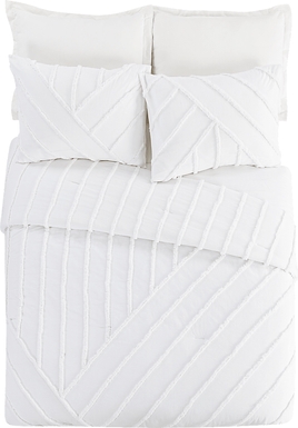 Winthorne White King 3 Pc Comforter Set