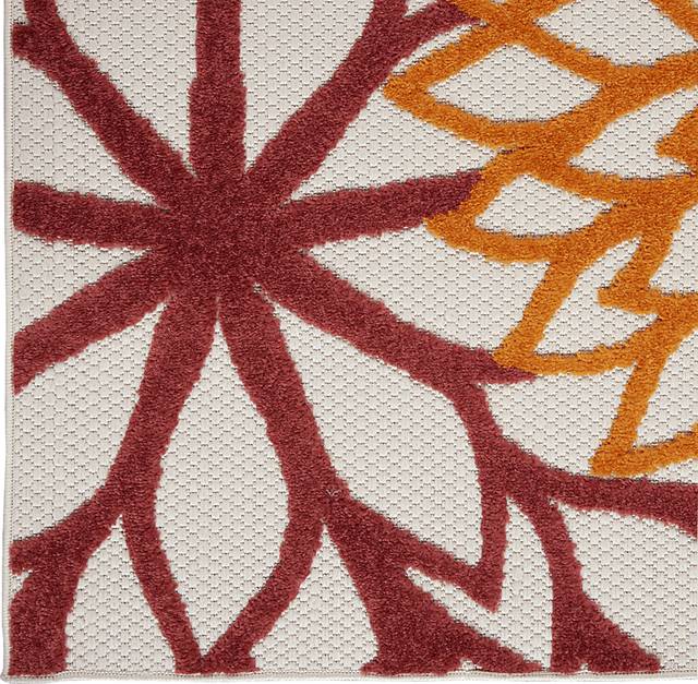 Winthrone Red/Multi 7'10 x 10'6 Indoor/Outdoor Rug - Thumbnail - Image 10