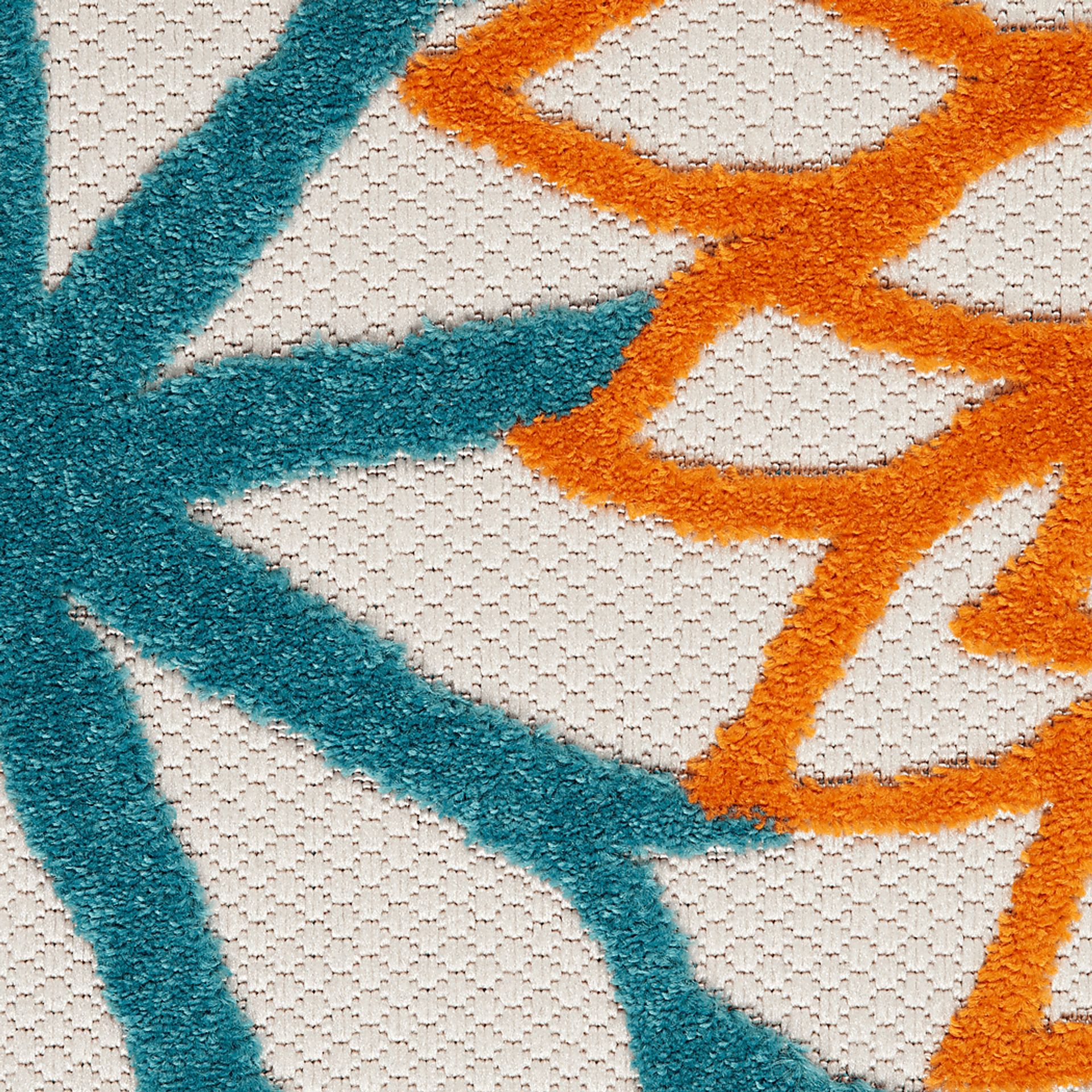 Winthrone Turquoise/Multi 5'3 x 7'5 Indoor/Outdoor Rug - Image 8