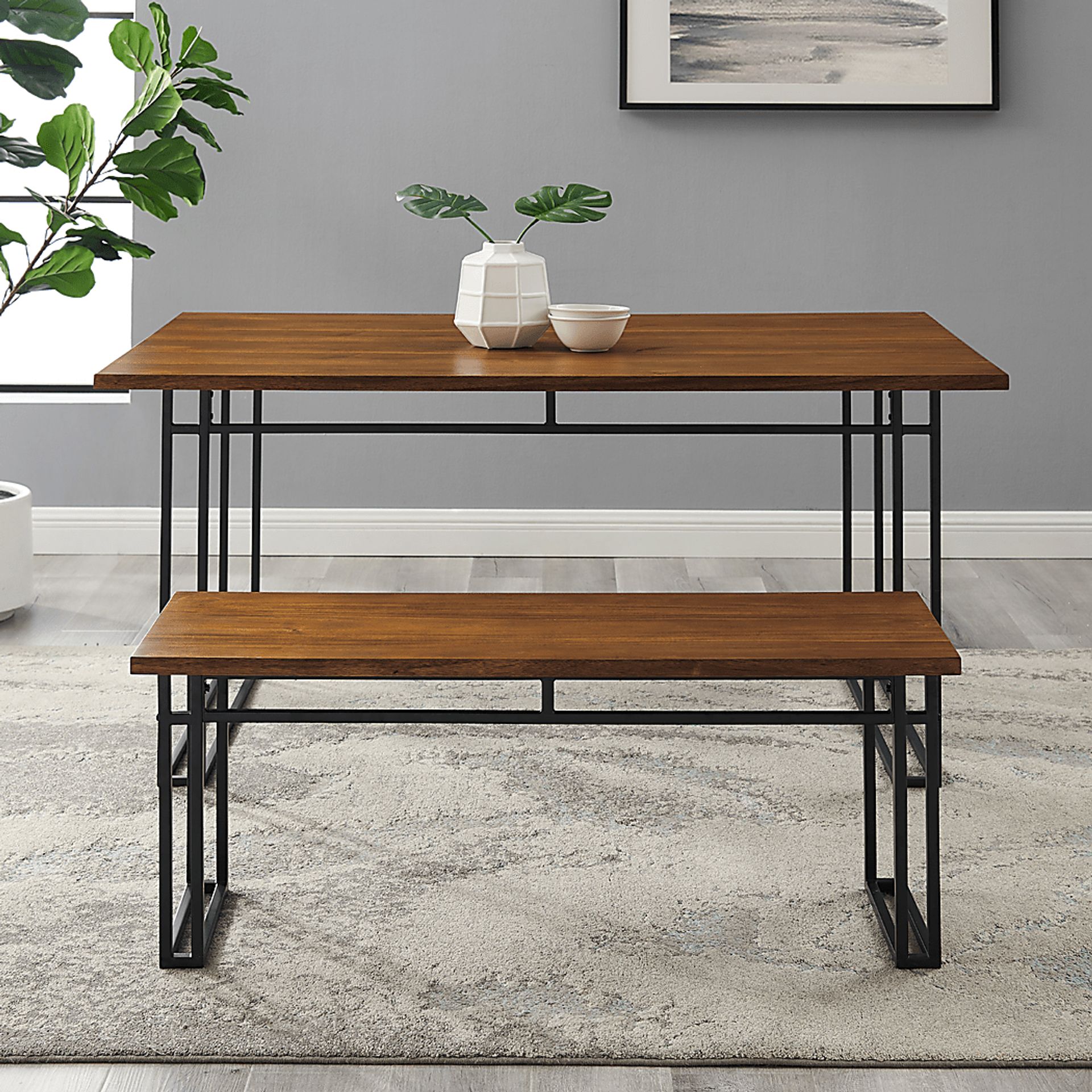 Winthrope Walnut Dining Bench - Image 3