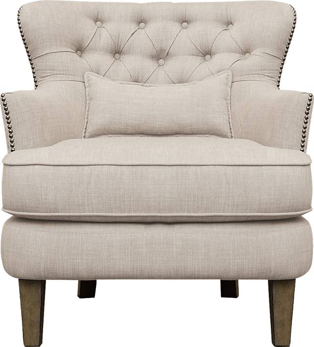 Wintley Beige Accent Chair - Thumbnail - Image 2