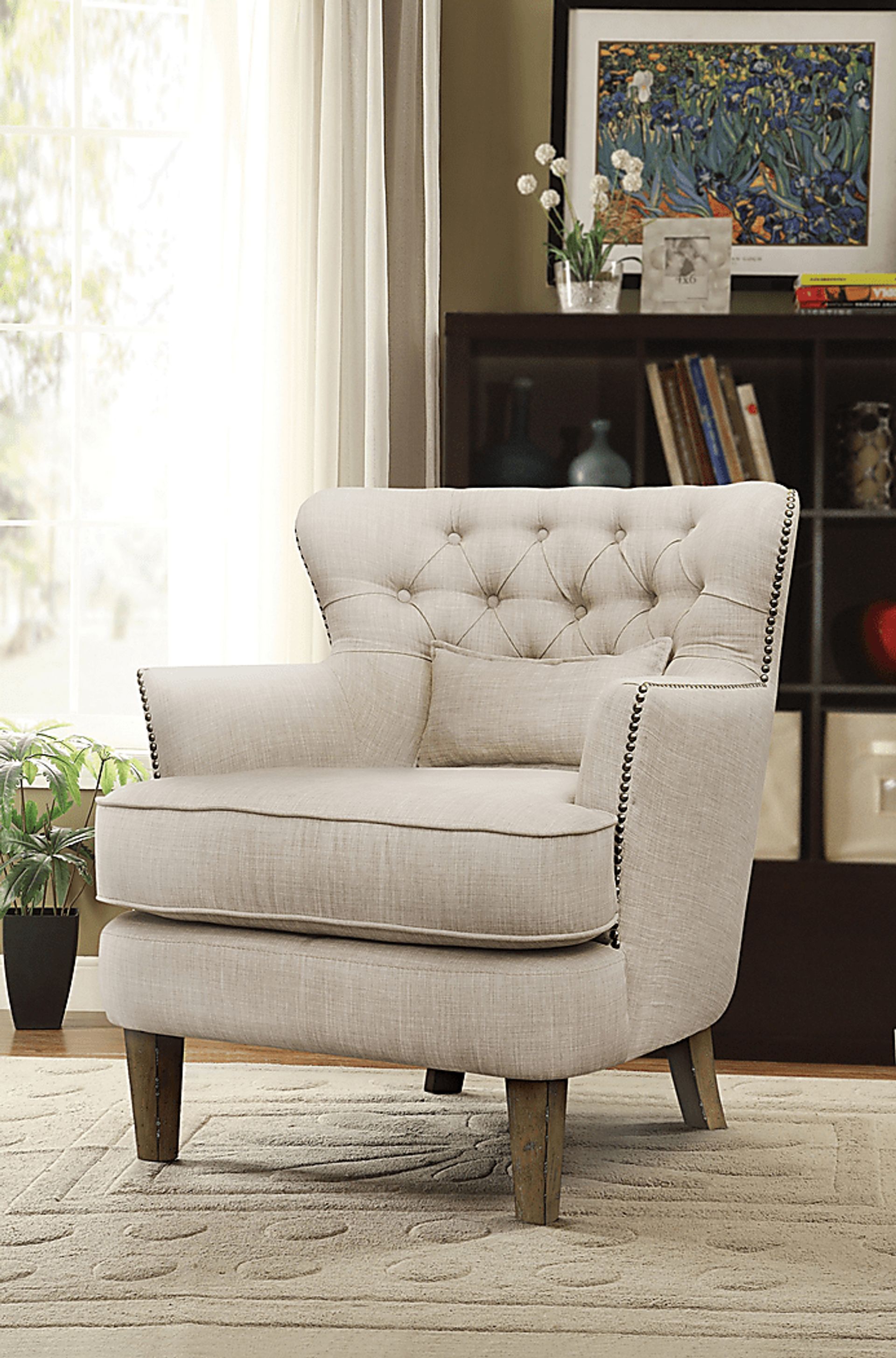 Wintley Beige Accent Chair - Image 6