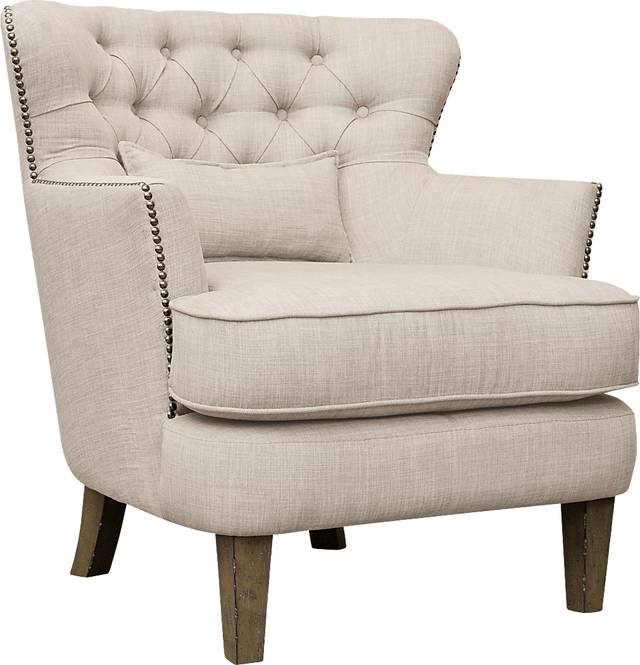 Wintley Beige Accent Chair - Thumbnail - Image 1