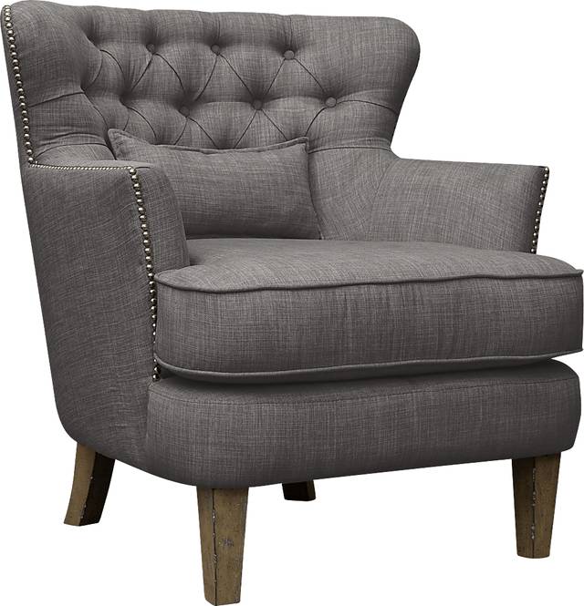 Wintley Dark Gray Accent Chair - Thumbnail - Image 1