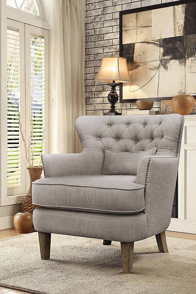 Wintley Gray Accent Chair - Thumbnail - Image 6