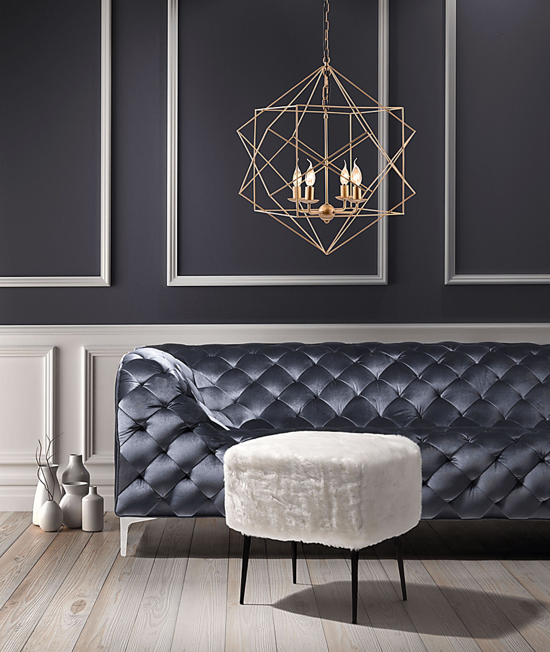 Winwood Lane Gold Chandelier - Image 5
