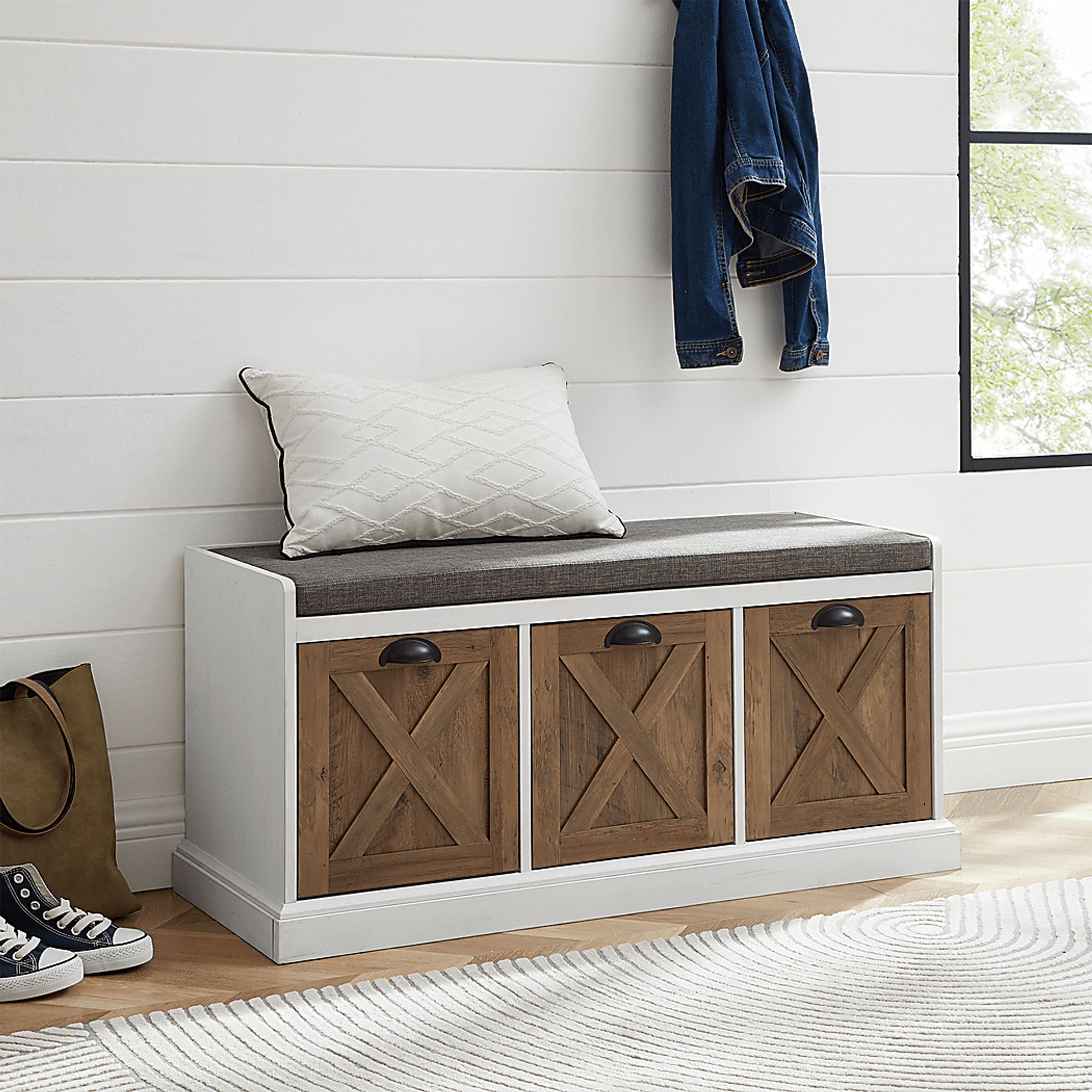 Winyah Barnwood Accent Bench - Image 4