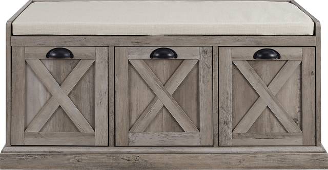 Winyah Gray Accent Bench - Thumbnail - Image 2