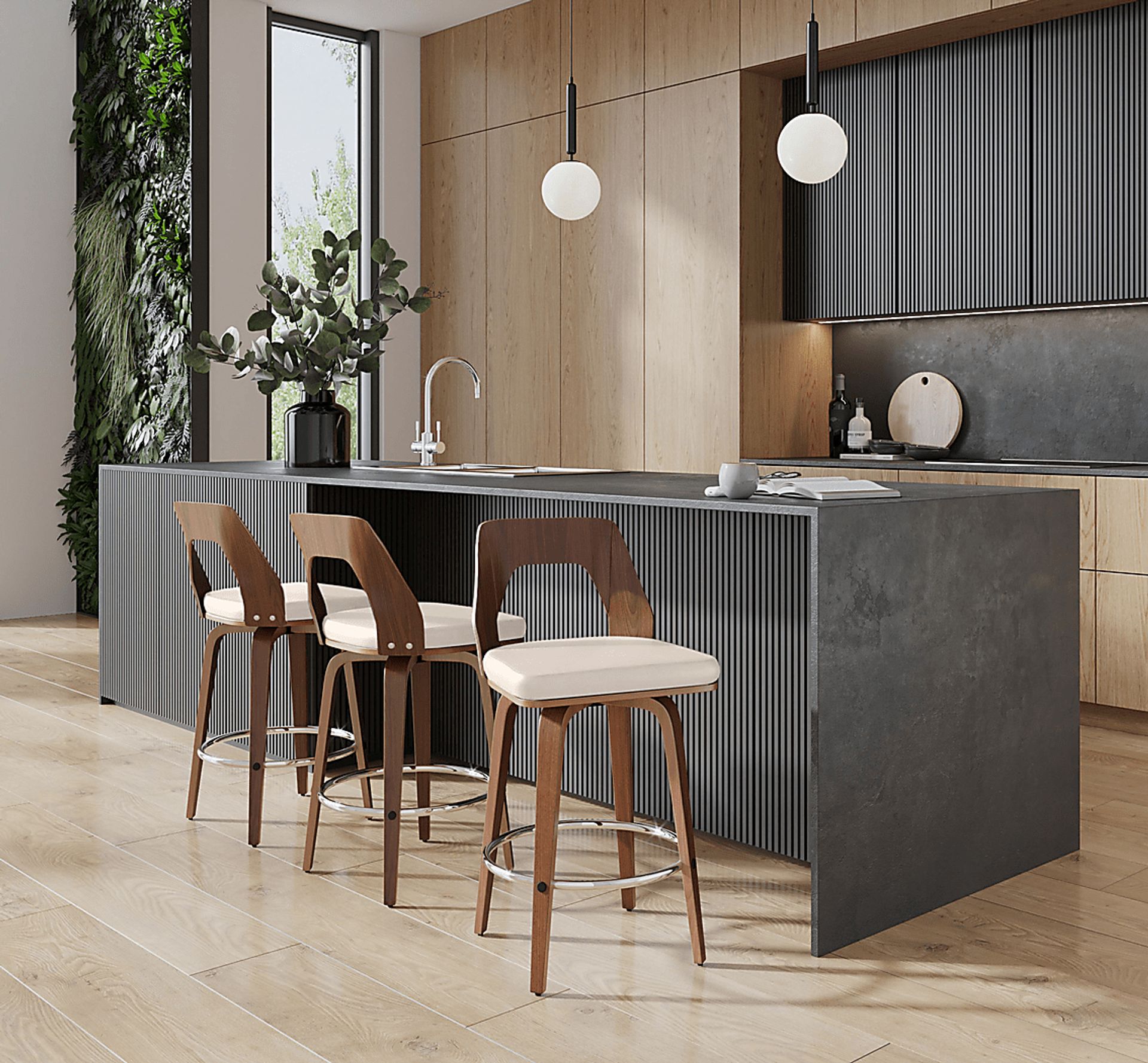 Winzenburg Cream Counter Height Stool, Set of 2 - Image 3