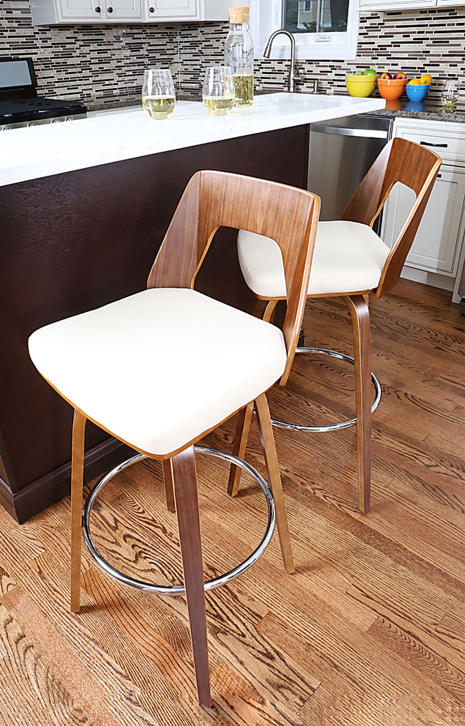 Winzenburg Cream Counter Height Stool, Set of 2 - Image 5