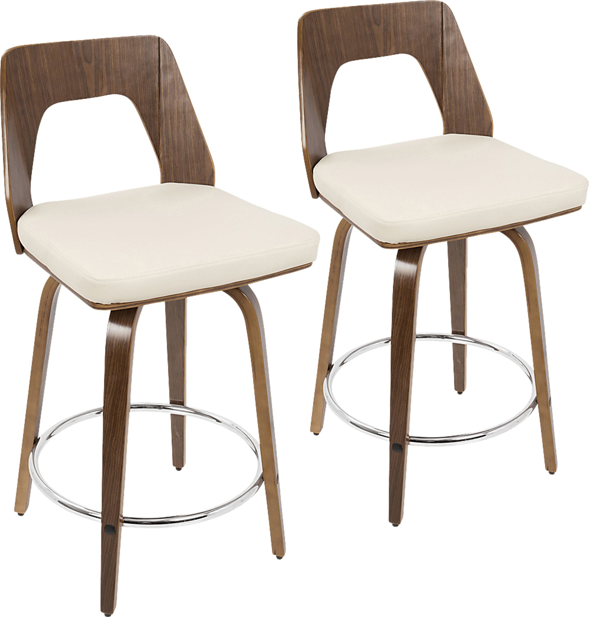 Winzenburg Cream Counter Height Stool, Set of 2 - Image 1