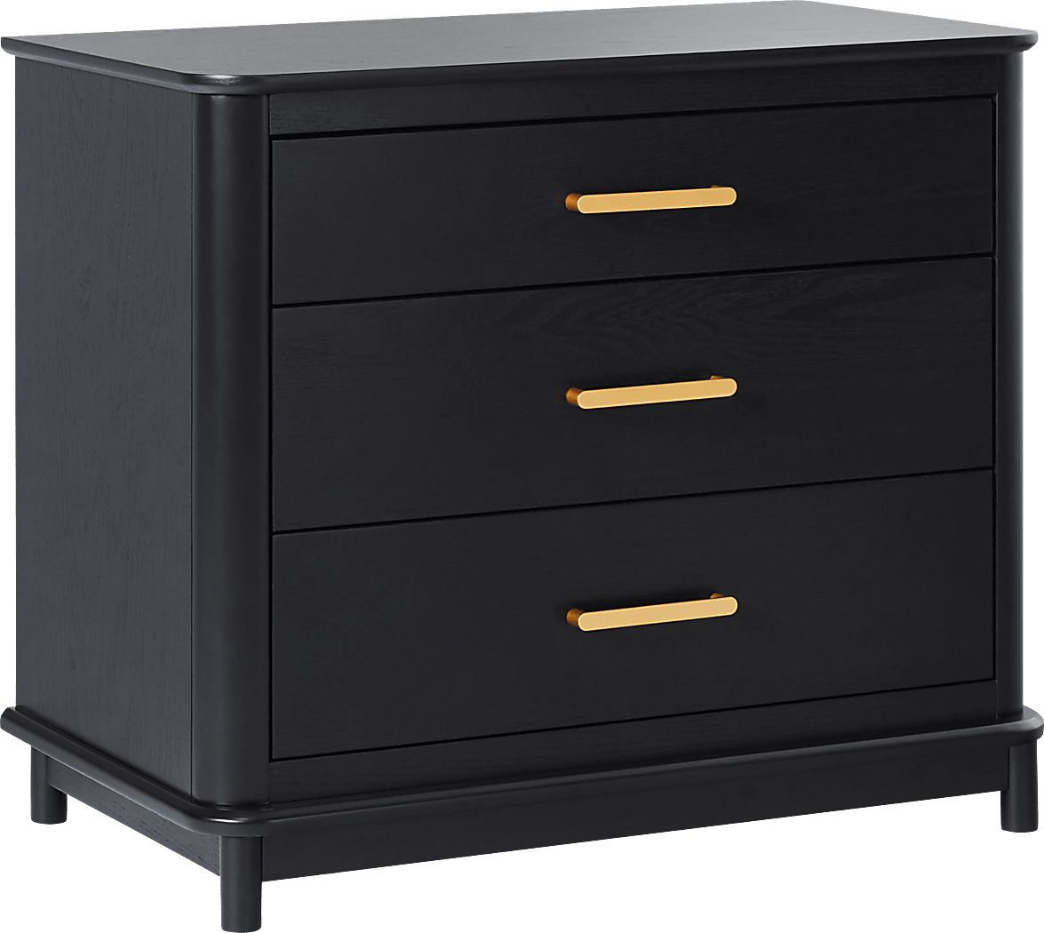 Wirthlin Black Nightstand
