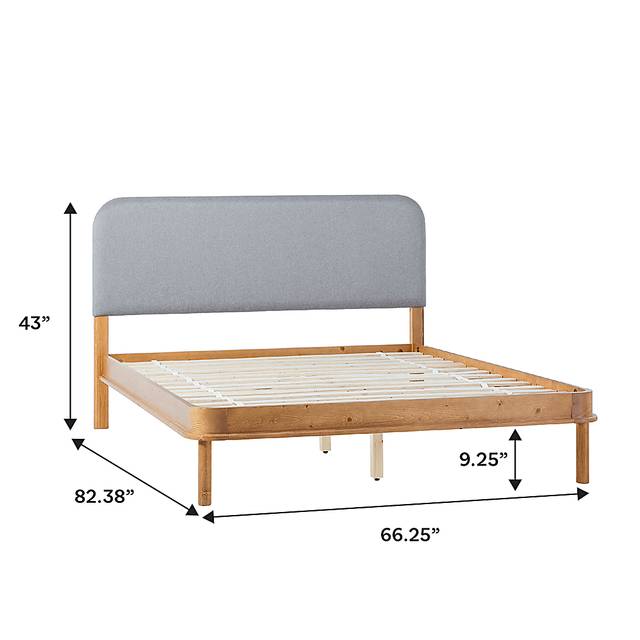 Wirthlin Oak Queen Bed - Thumbnail - Image 6
