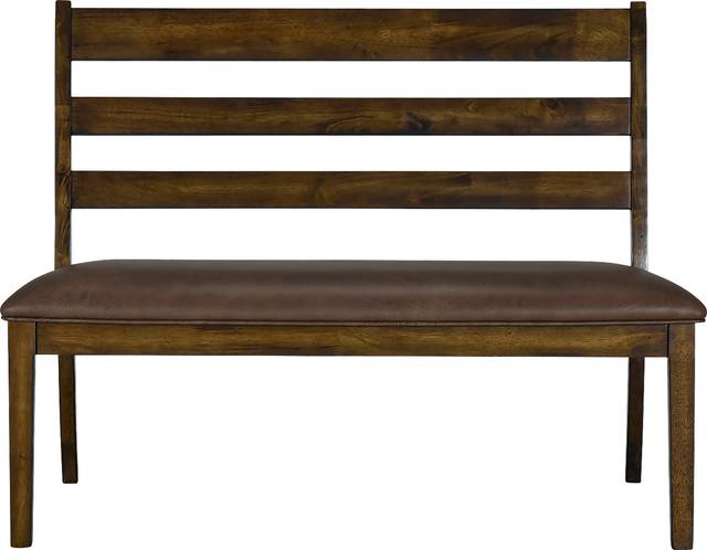 Wisecarver Brown Settee - Thumbnail - Image 5
