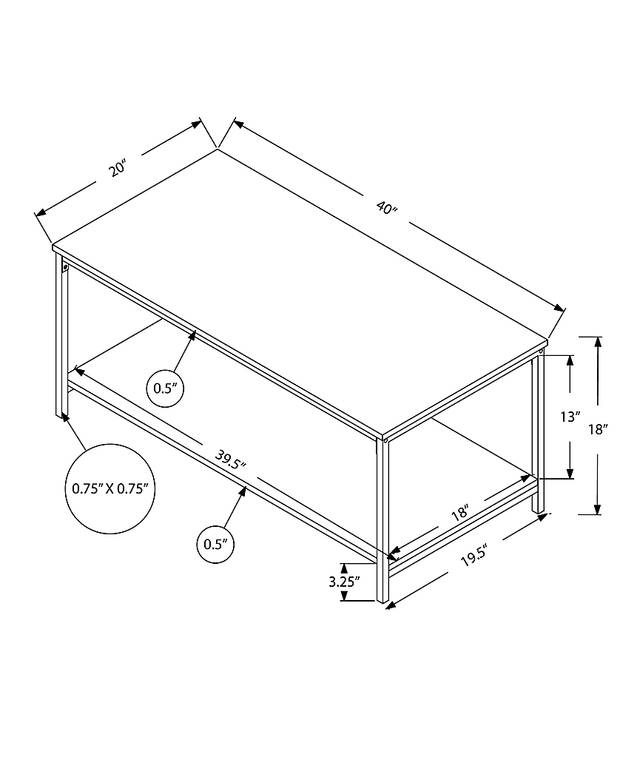 Wishart Gray Cocktail Table - Thumbnail - Image 4