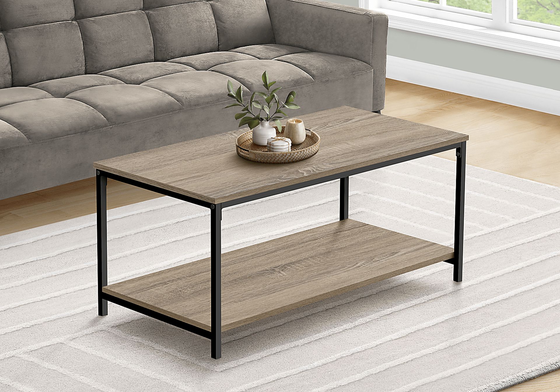 Wishart Taupe Cocktail Table - Image 2