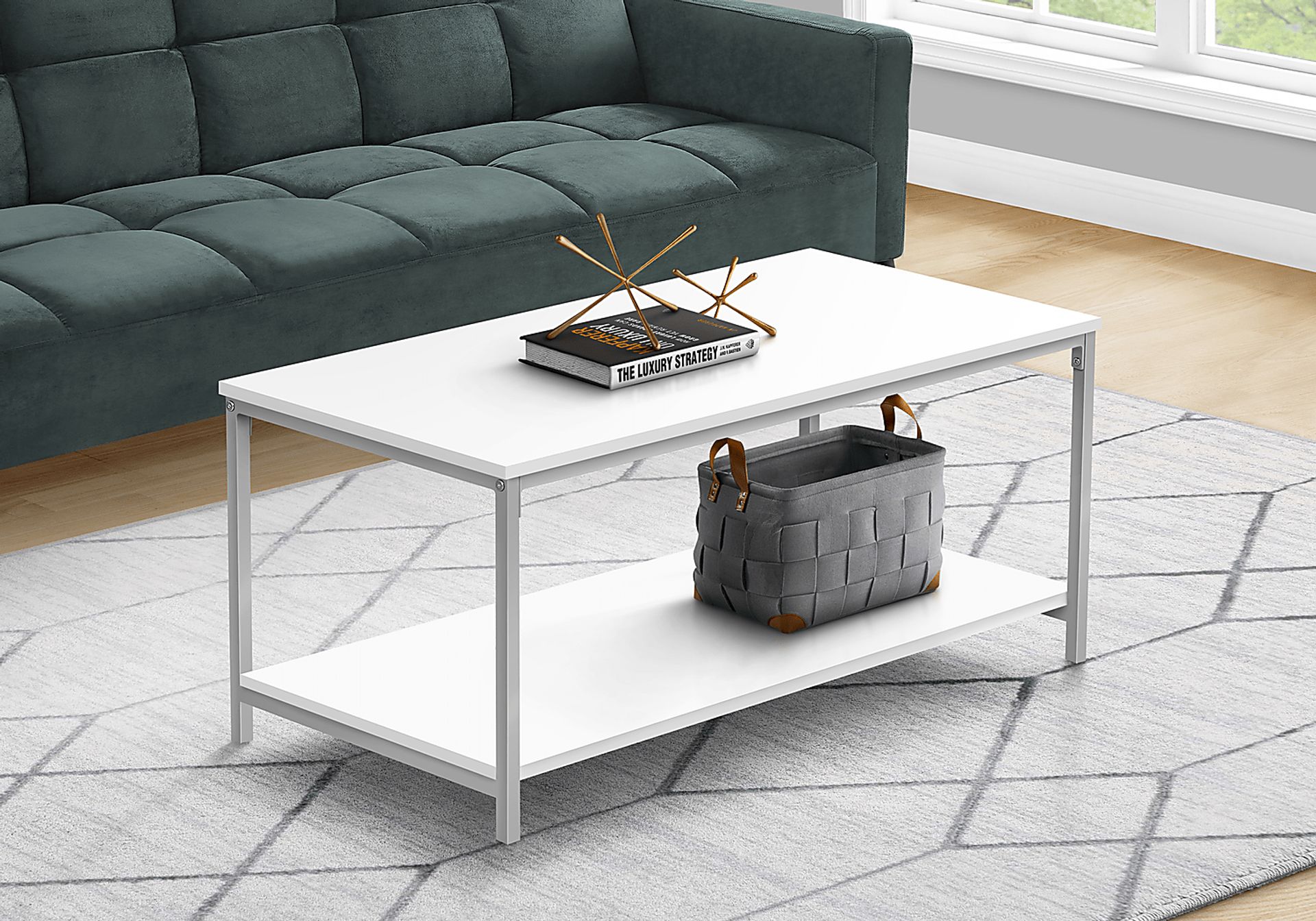 Wishart White Cocktail Table - Image 2