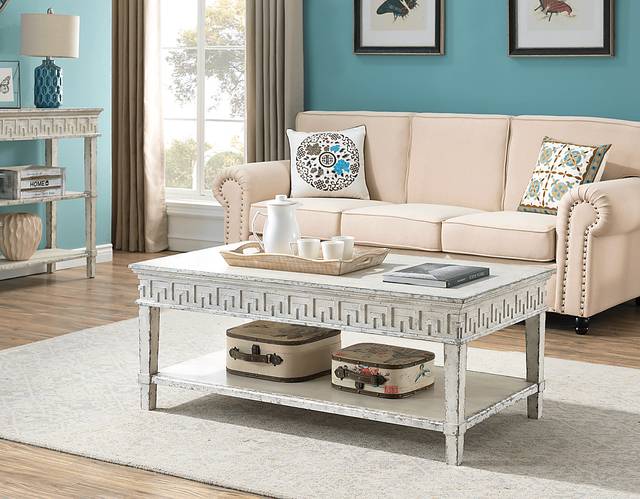 Wishek White Cocktail Table - Thumbnail - Image 4