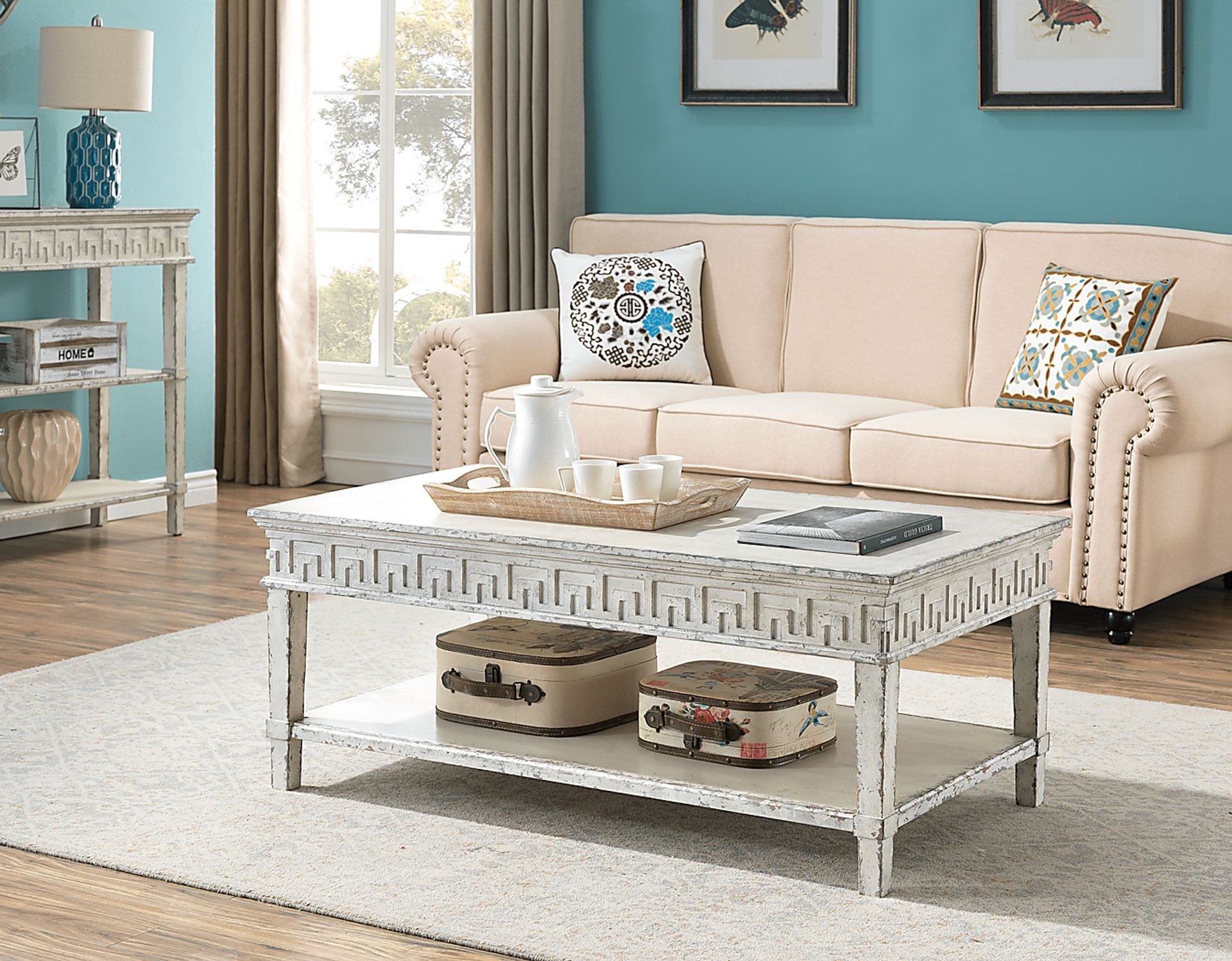 Wishek White Cocktail Table - Image 4