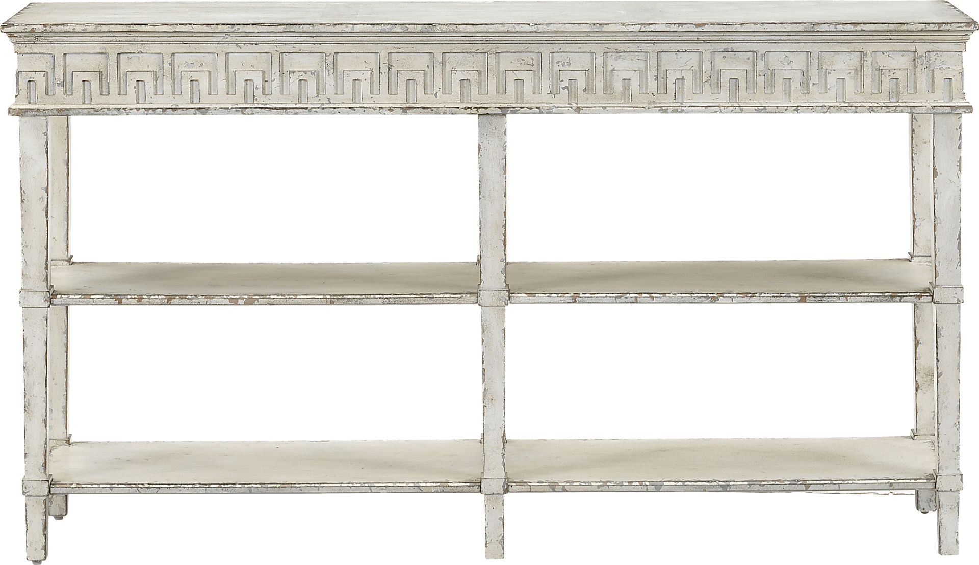 Wishek White Sofa Table - Image 2