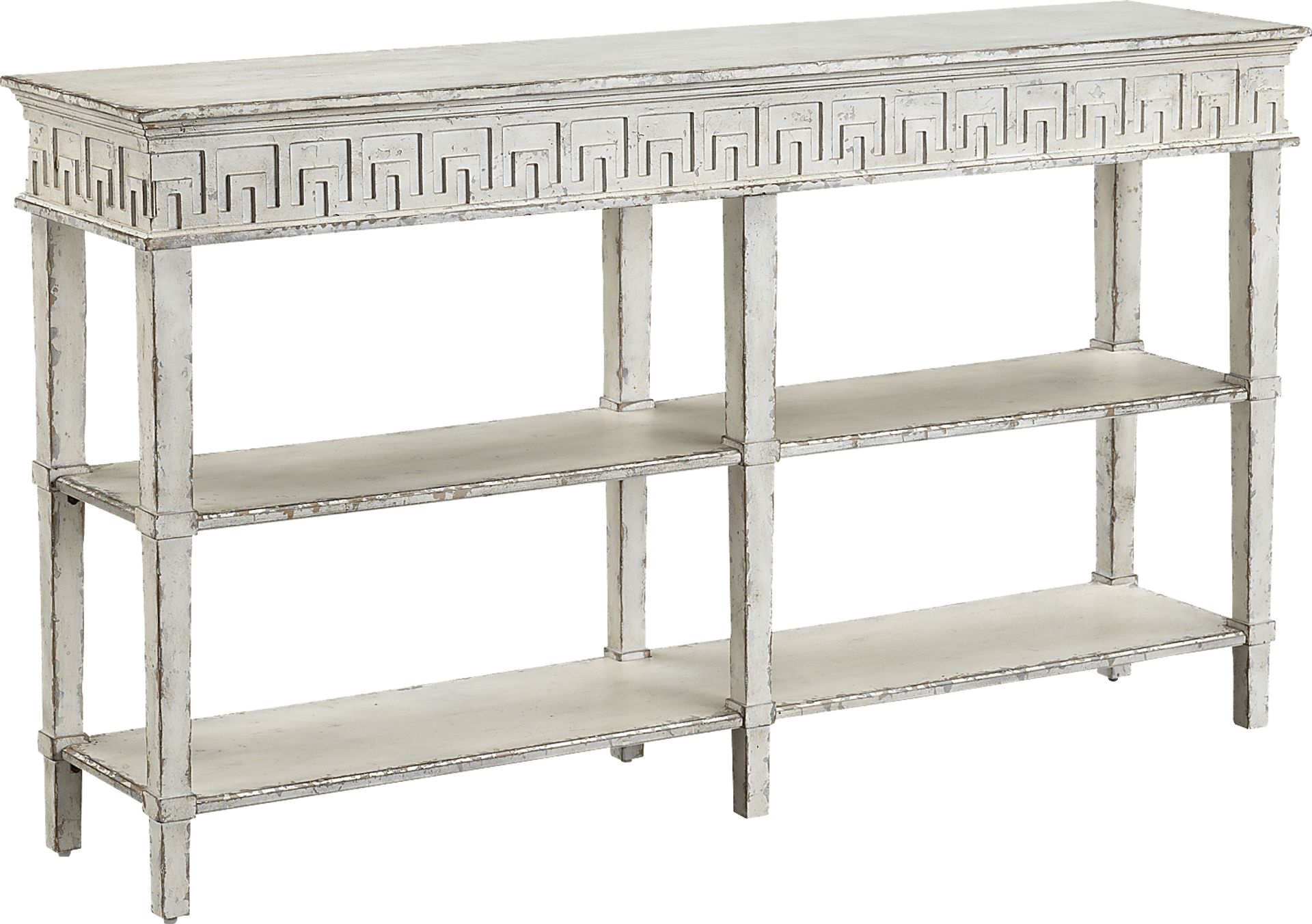 Wishek White Sofa Table - Image 1