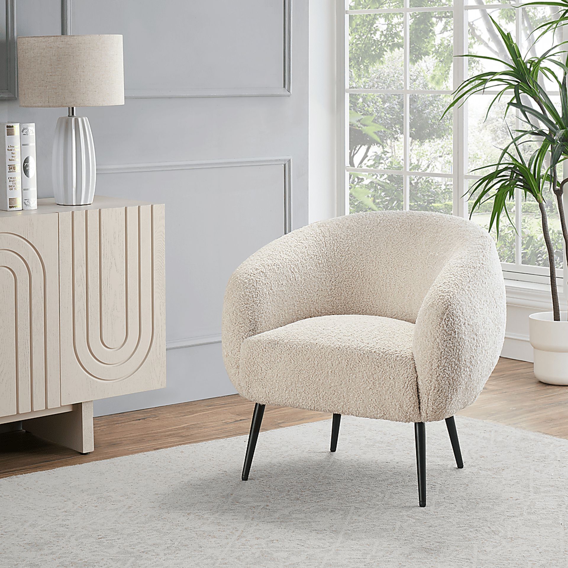 Wishmoore White Accent Chair - Image 2