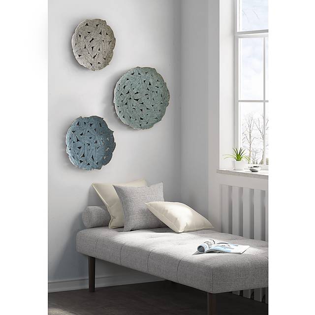 Wiskon Blue Iron Painted Wall Decor Set of 3 - Thumbnail - Image 12