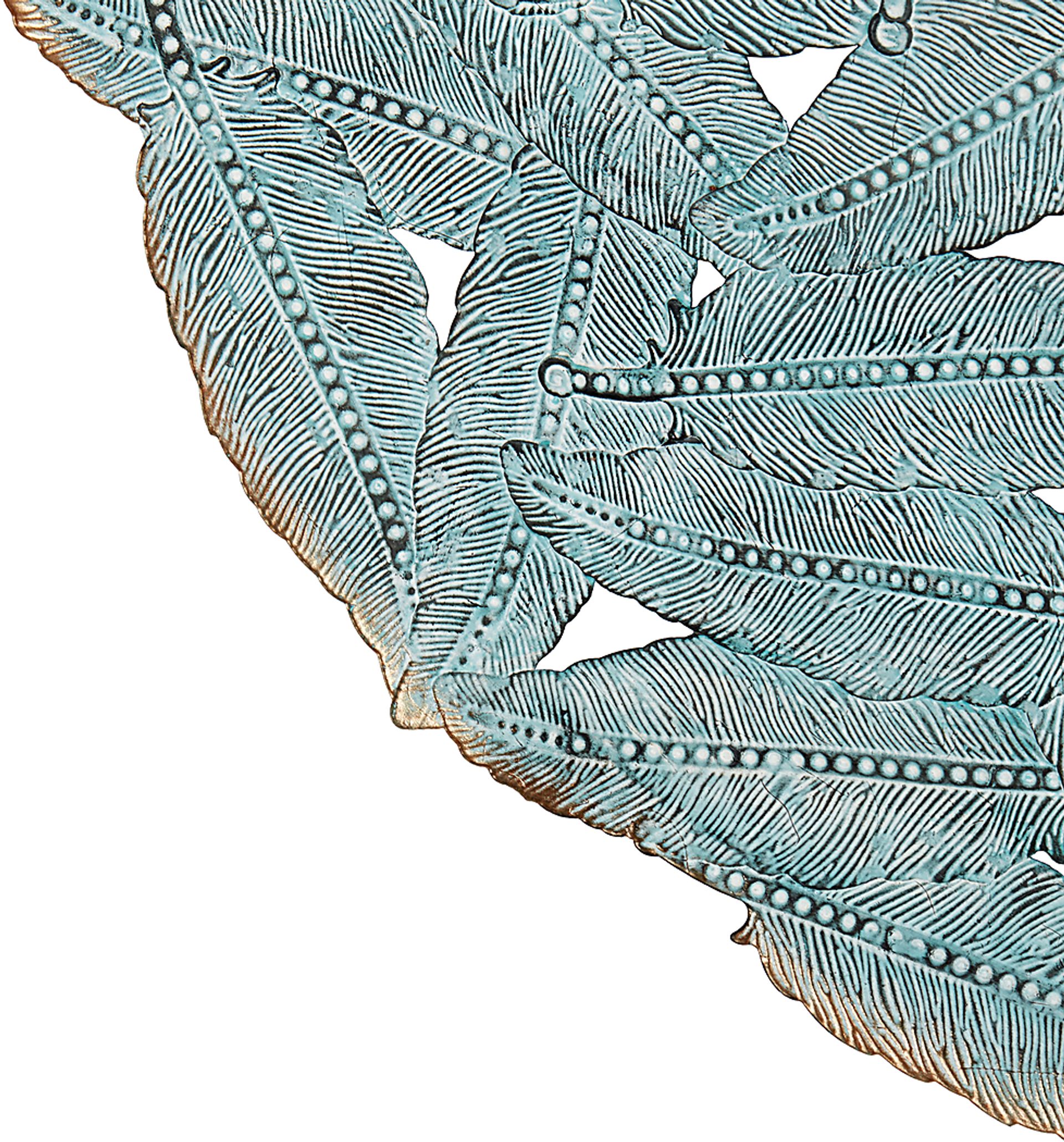 Wiskon Blue Iron Painted Wall Decor Set of 3 - Image 3