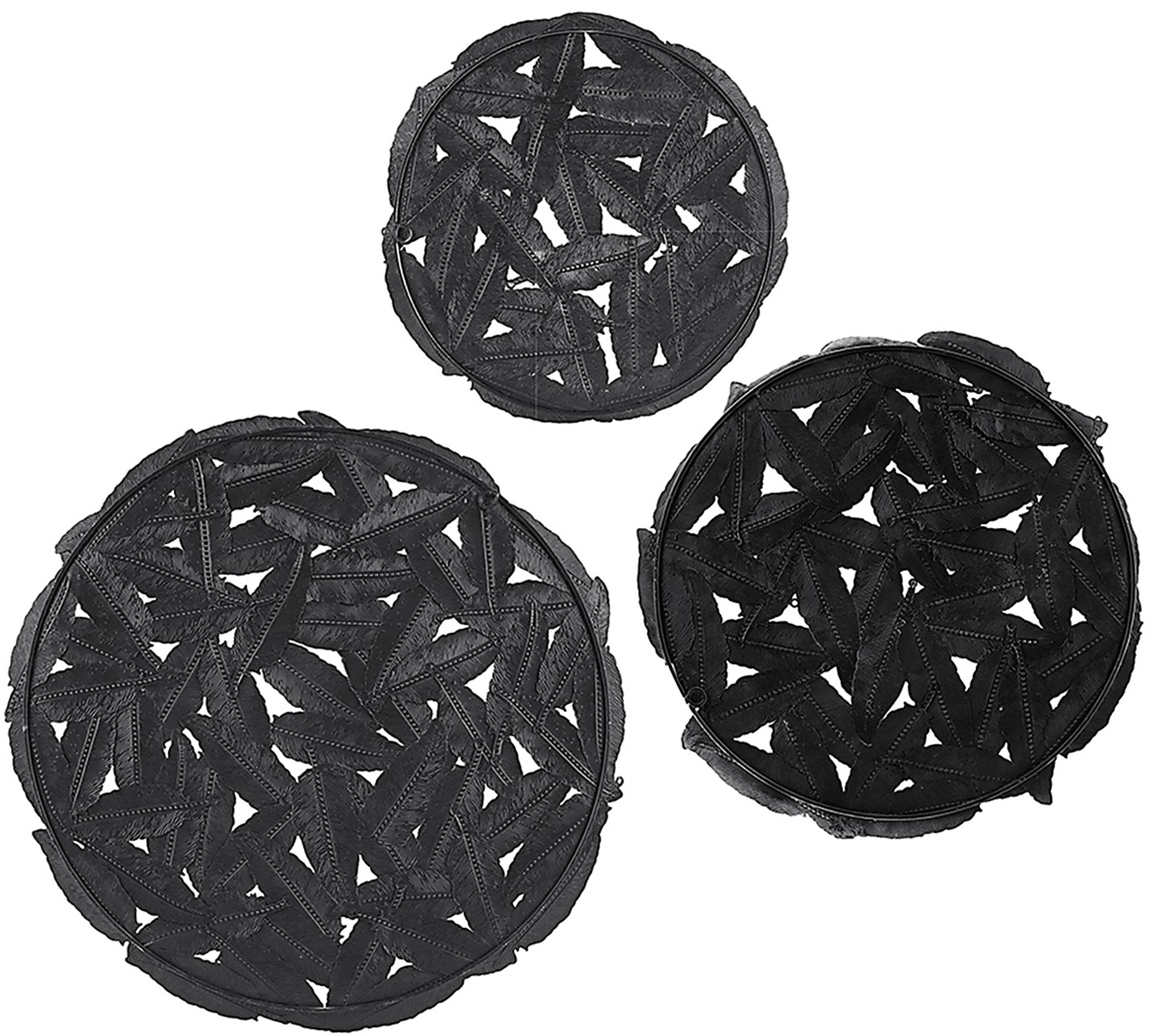 Wiskon Blue Iron Painted Wall Decor Set of 3 - Image 9
