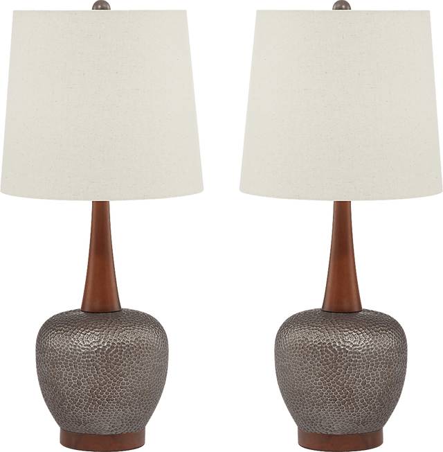 Wiskon Way Charcoal Table Lamp, Set of 2 - Thumbnail - Image 1
