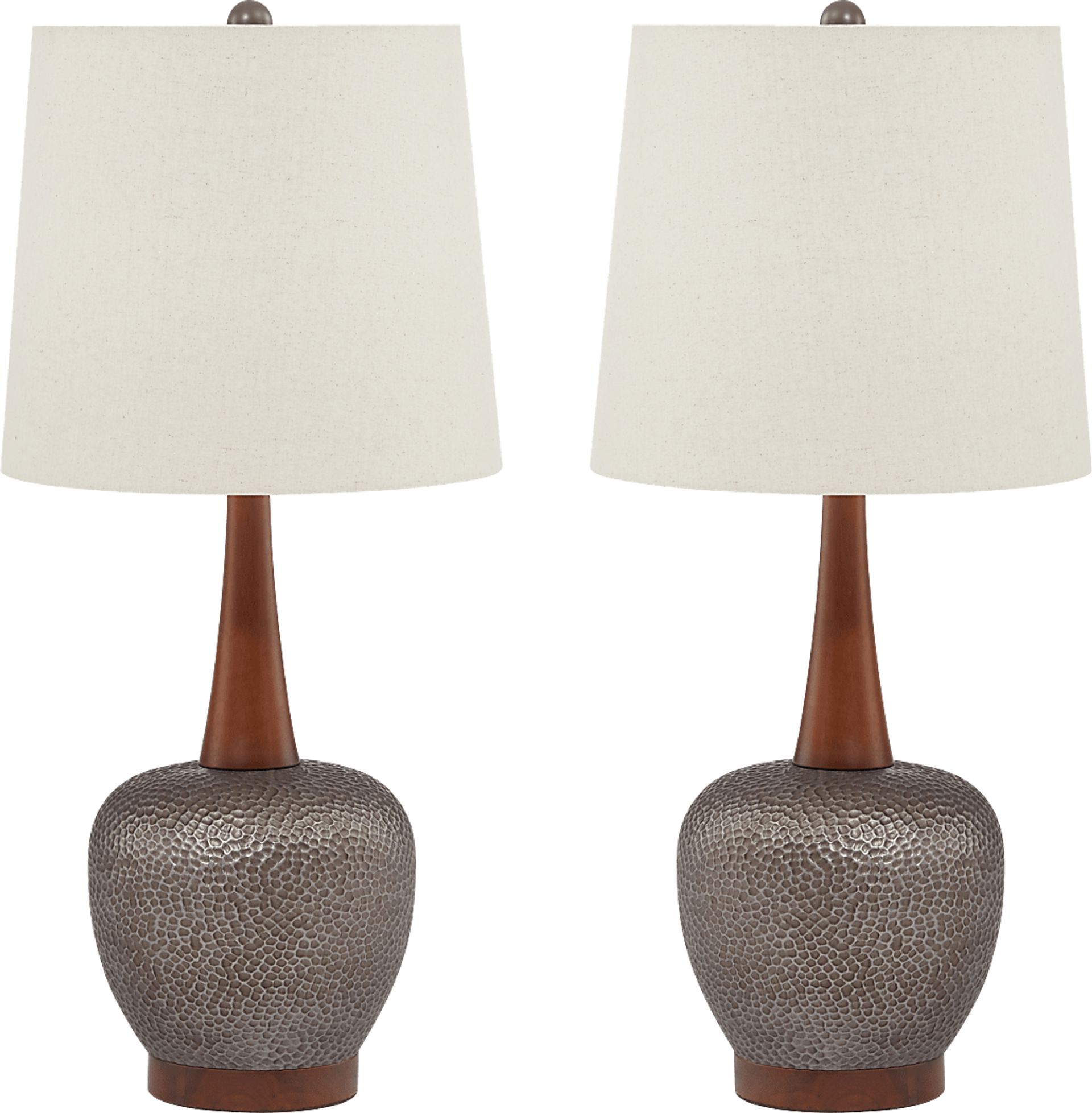 Wiskon Way Charcoal Table Lamp, Set of 2 - Image 1