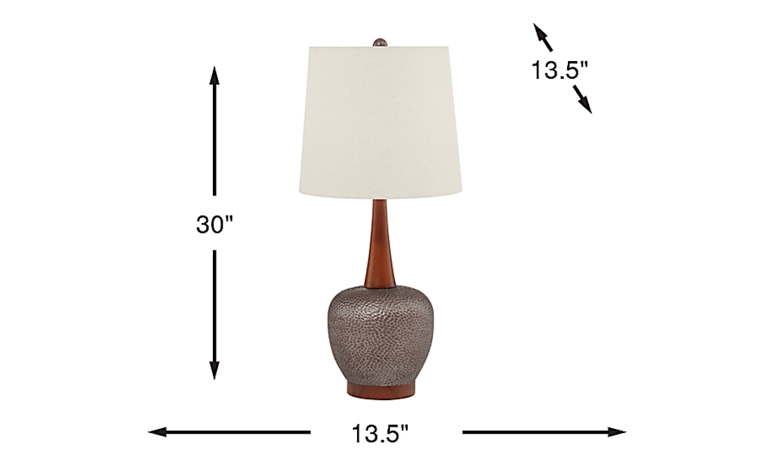 Wiskon Way Charcoal Table Lamp