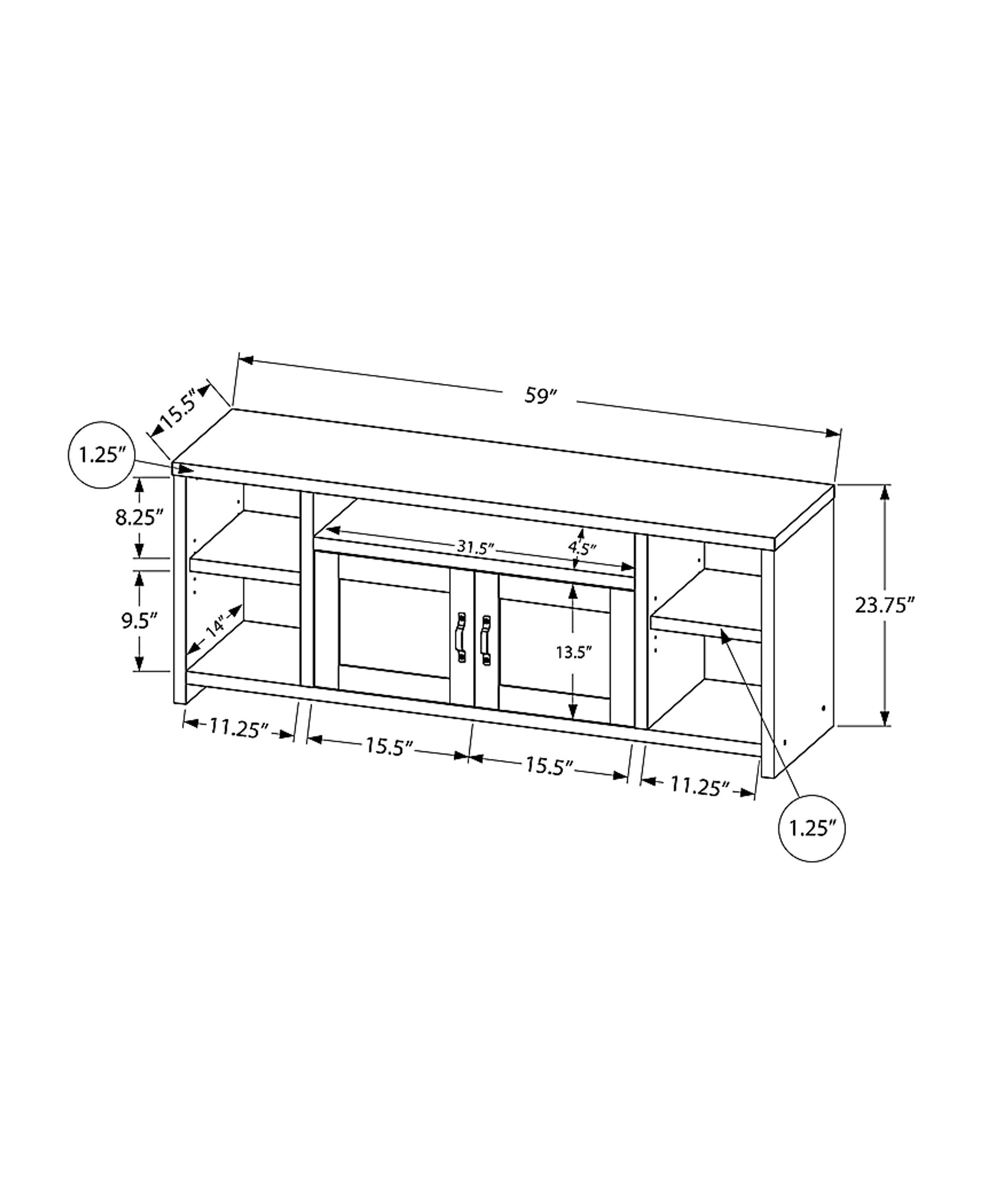 Wisperbreath Taupe 59 in. Console - Image 3
