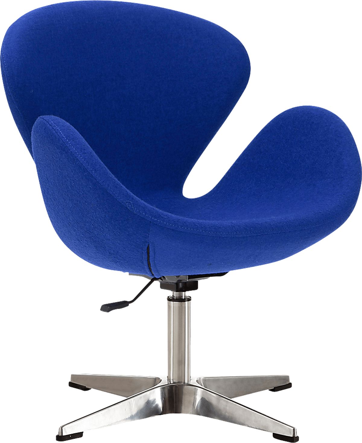 Witchazel Blue Wool Fabric Swivel Accent Chair Rooms to Go