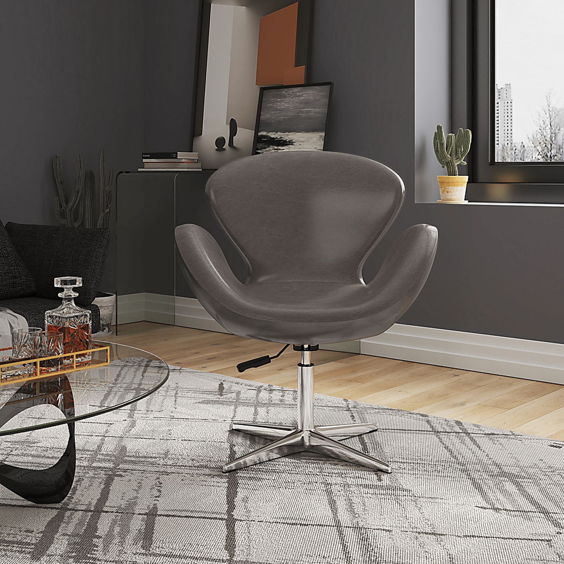 Witchazel Light Gray Accent Chair - Image 2