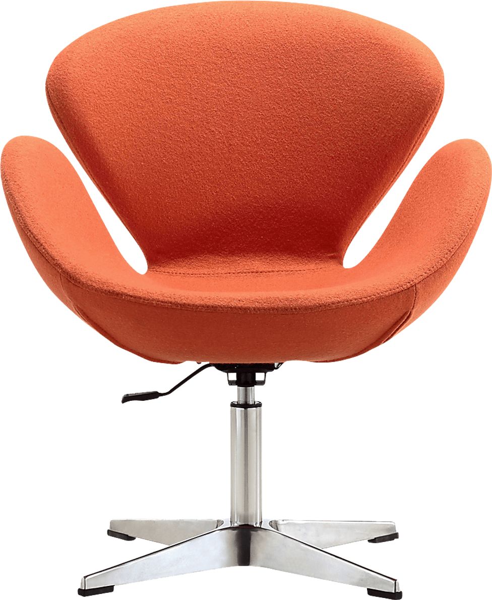 Witchazel Orange Orange,Red Wool Fabric Accent Chair Rooms To Go