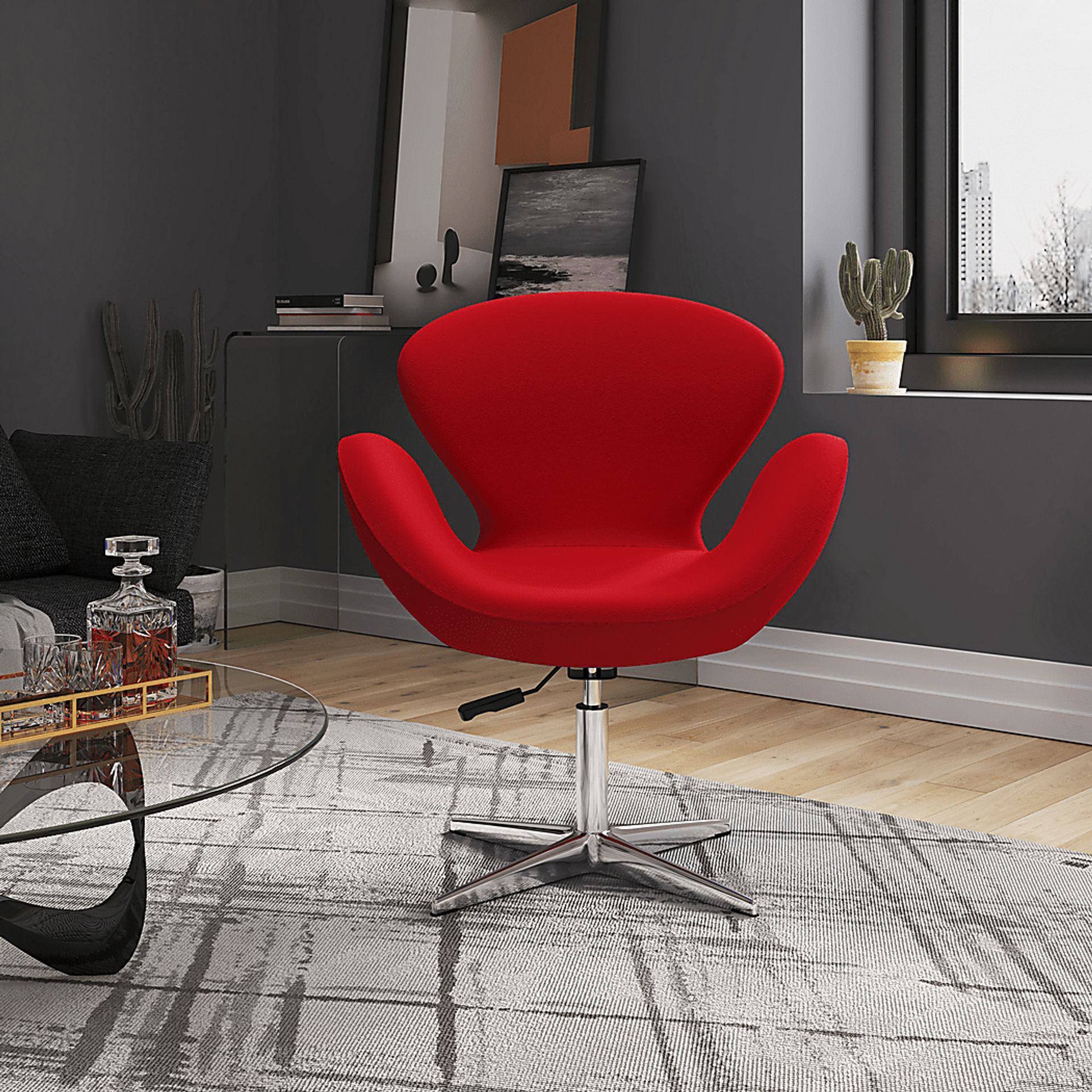 Witchazel Red Accent Chair - Image 2