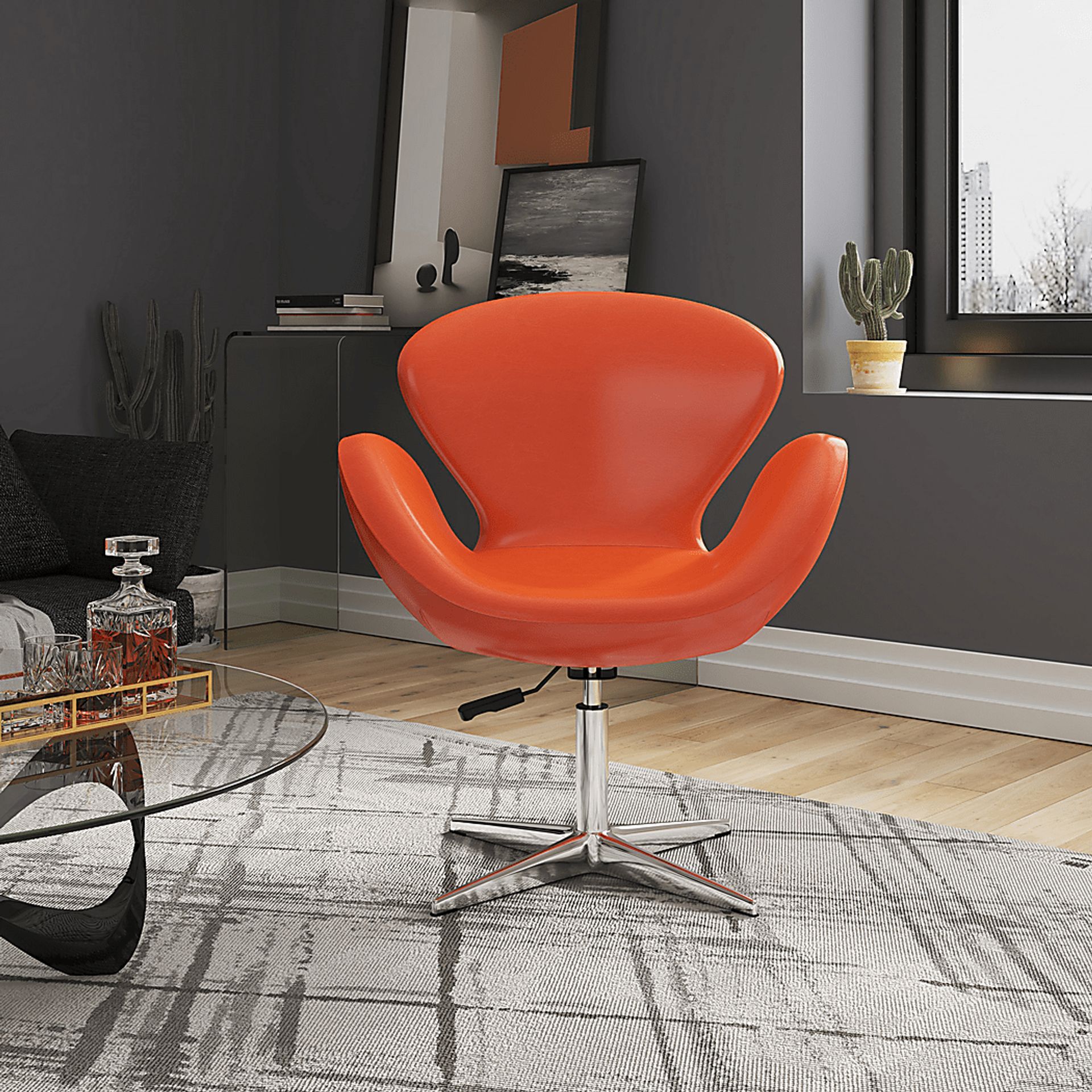 Witchazel Tangerine Accent Chair - Image 2