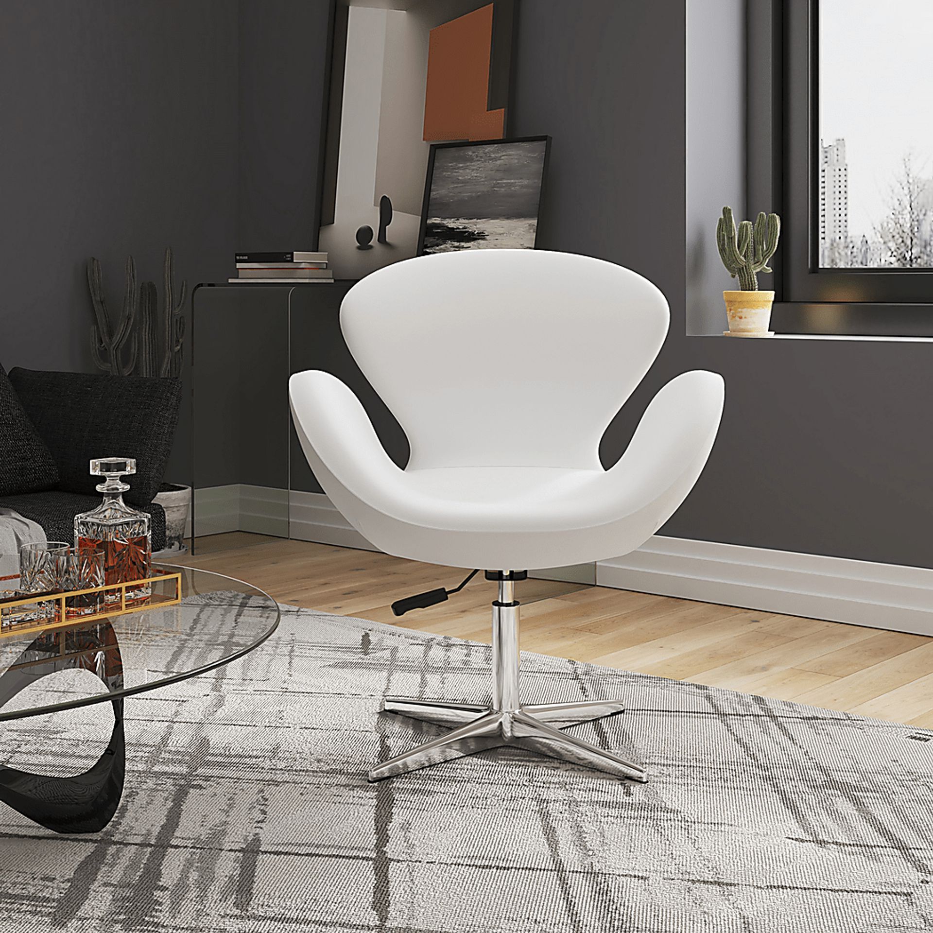 Witchazel White Accent Chair - Image 2