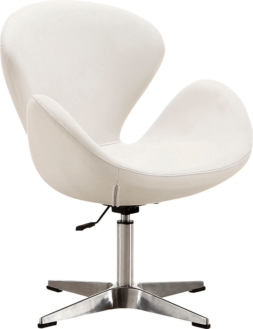 Witchazel White Accent Chair