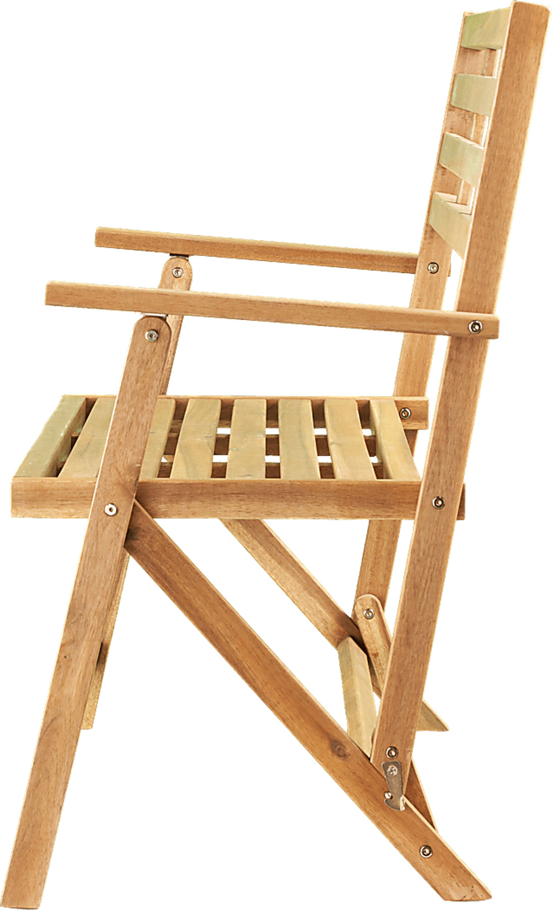 Witeria Natural Outdoor Accent Bench - Image 6