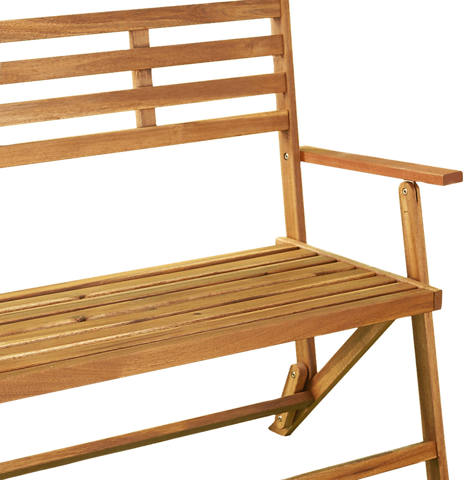 Witeria Natural Outdoor Accent Bench - Image 7
