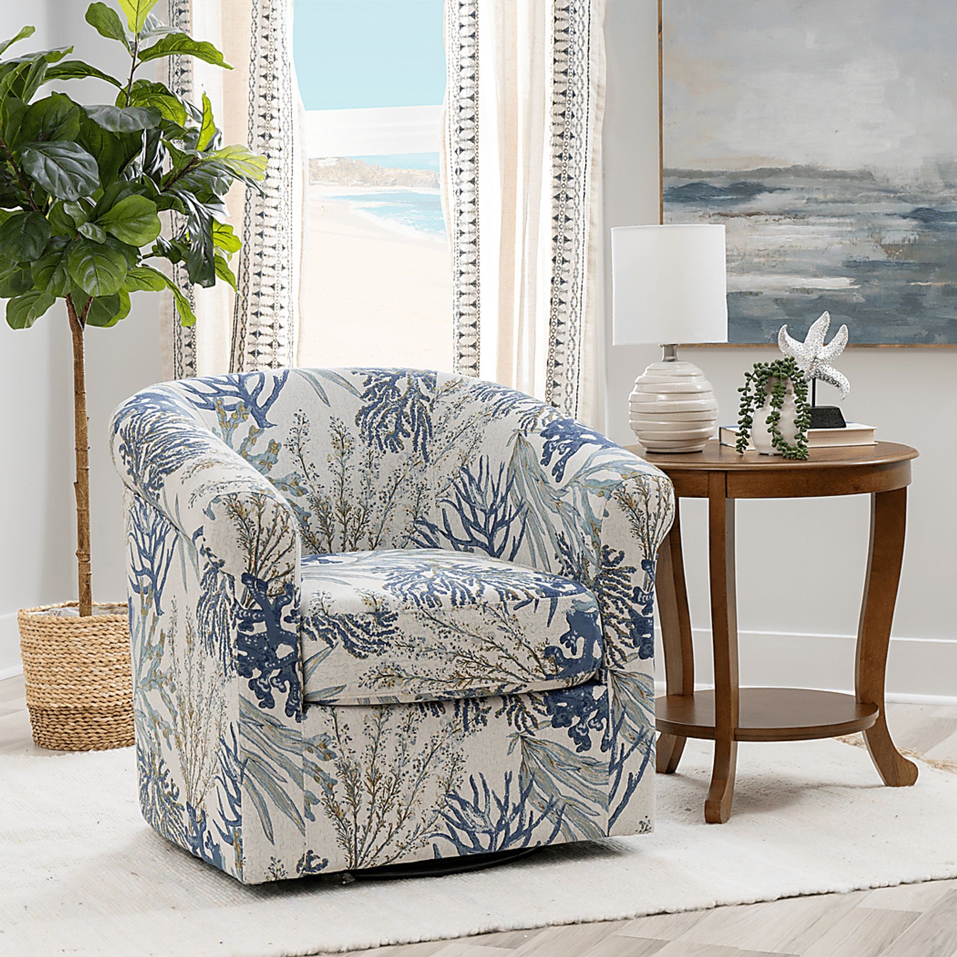 Witgate Blue Accent Chair - Image 2