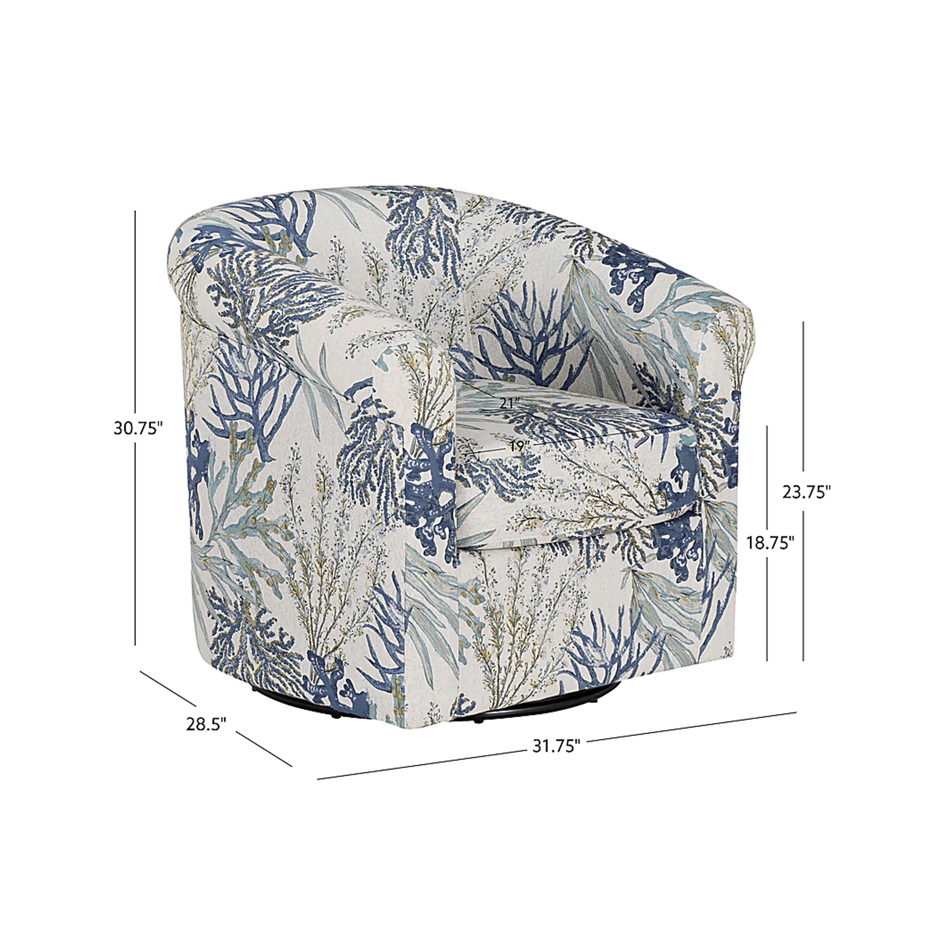 Witgate Blue Accent Chair - Image 9
