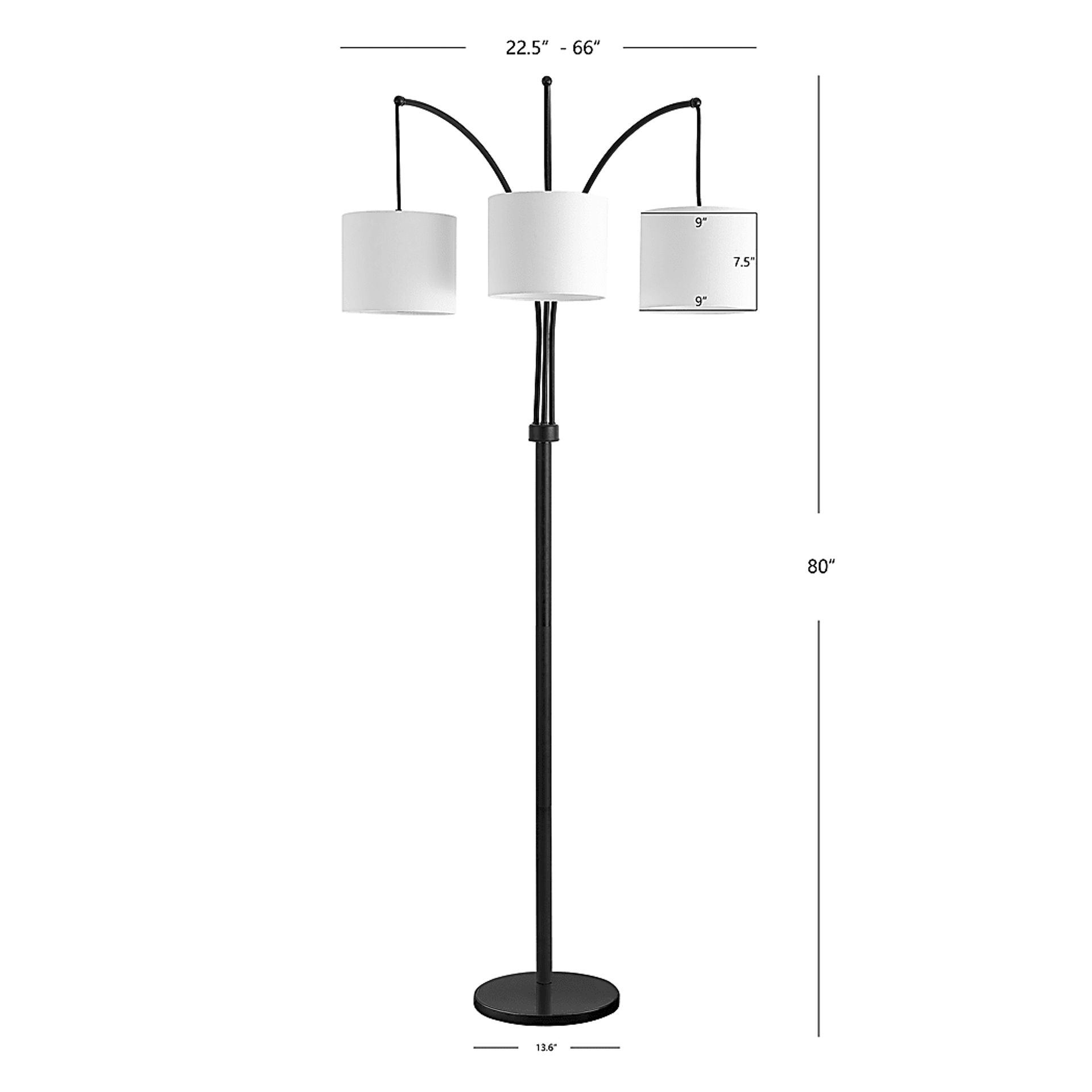 Witherell Moor Black Floor Lamp - Image 2
