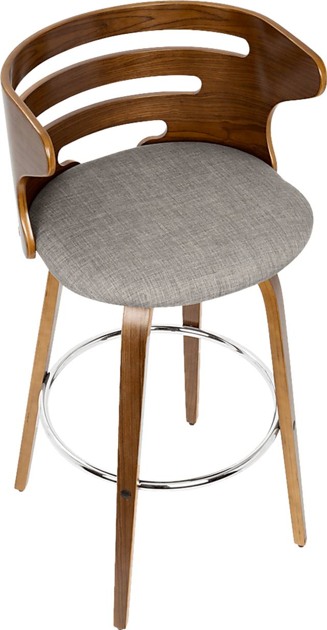 Withersfield Gray Barstool, Set of 2 - Thumbnail - Image 2