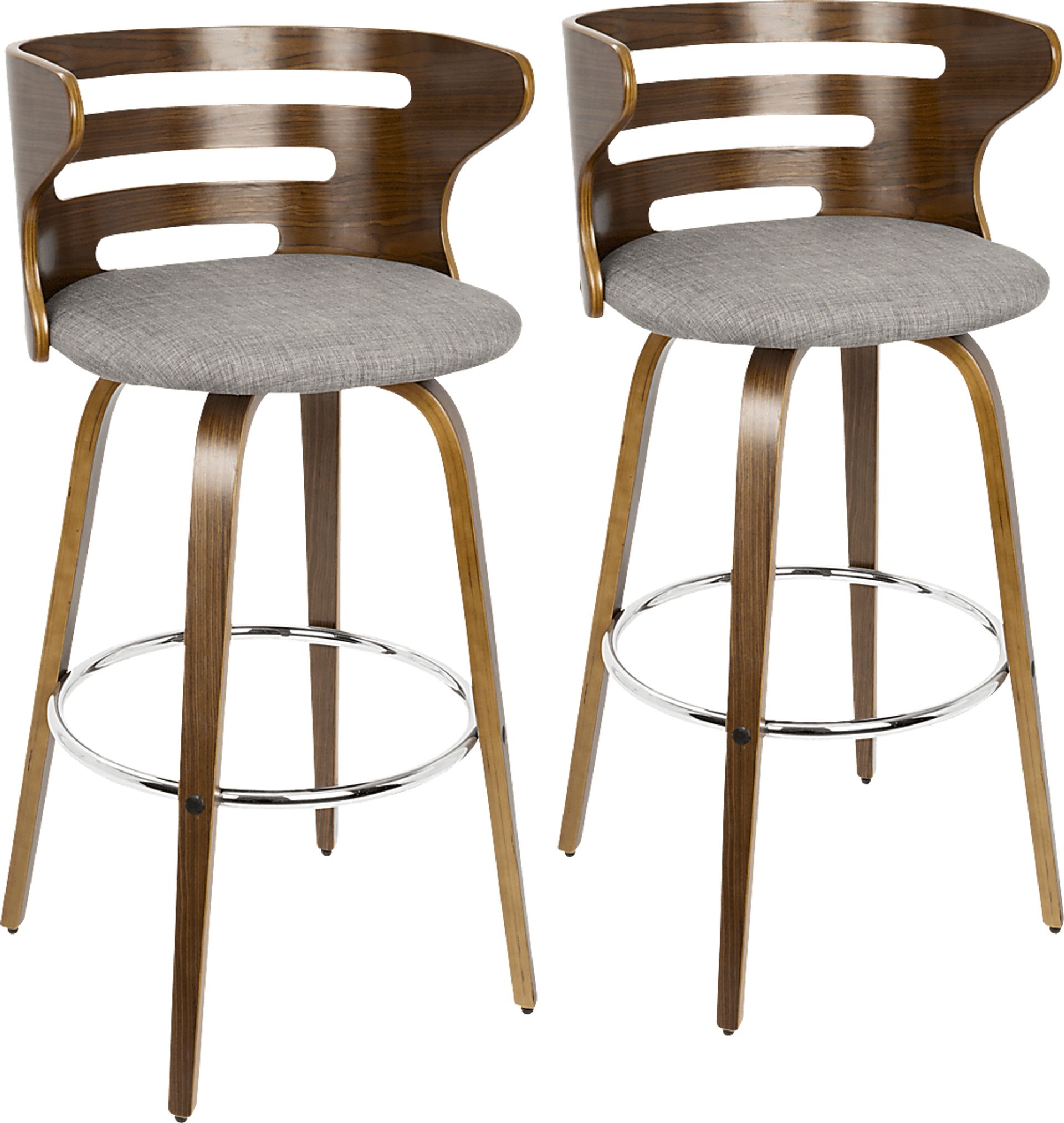 Withersfield Gray Barstool, Set of 2 - Image 1
