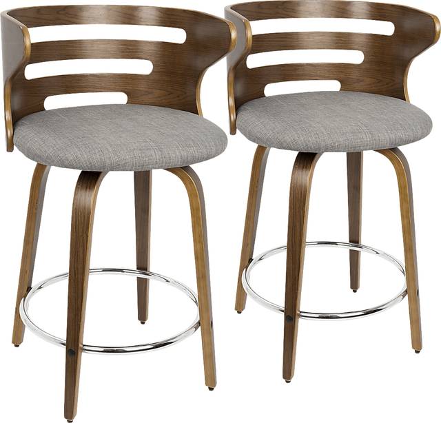 Withersfield Gray Counter Height Stool, Set of 2 - Thumbnail - Image 1