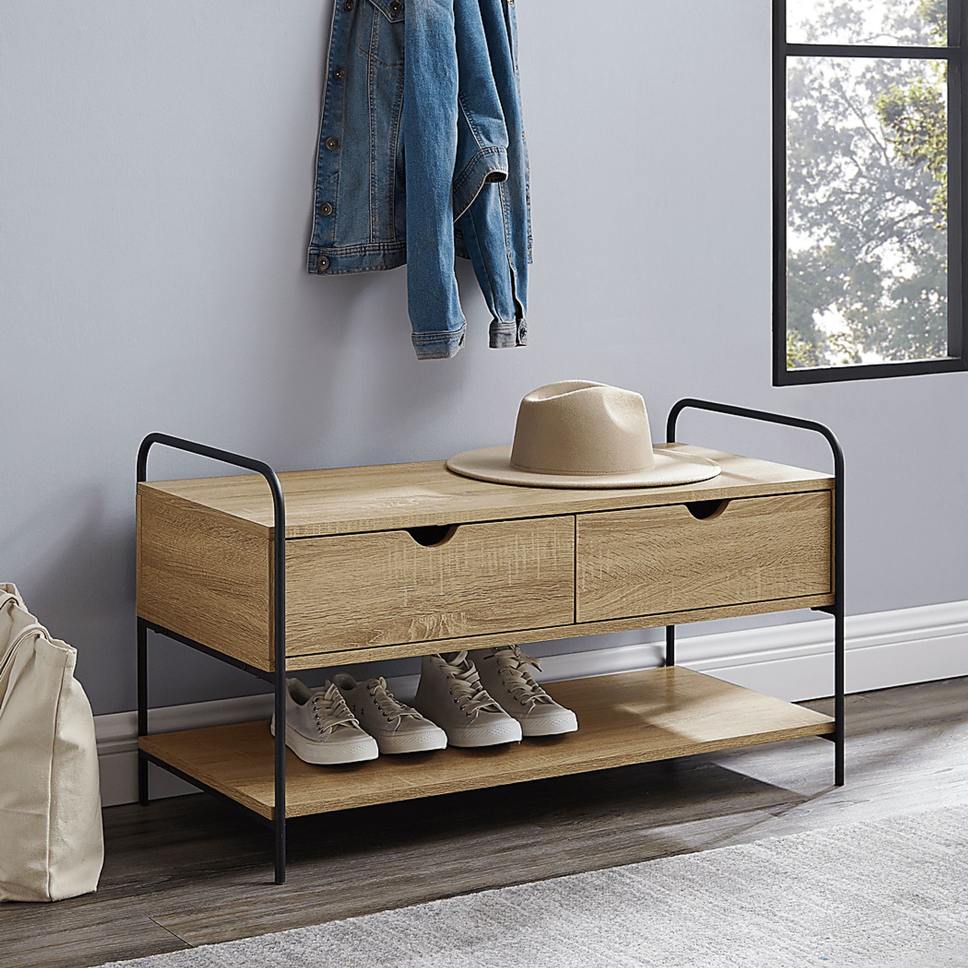 Withlow Brown Accent Bench - Image 2