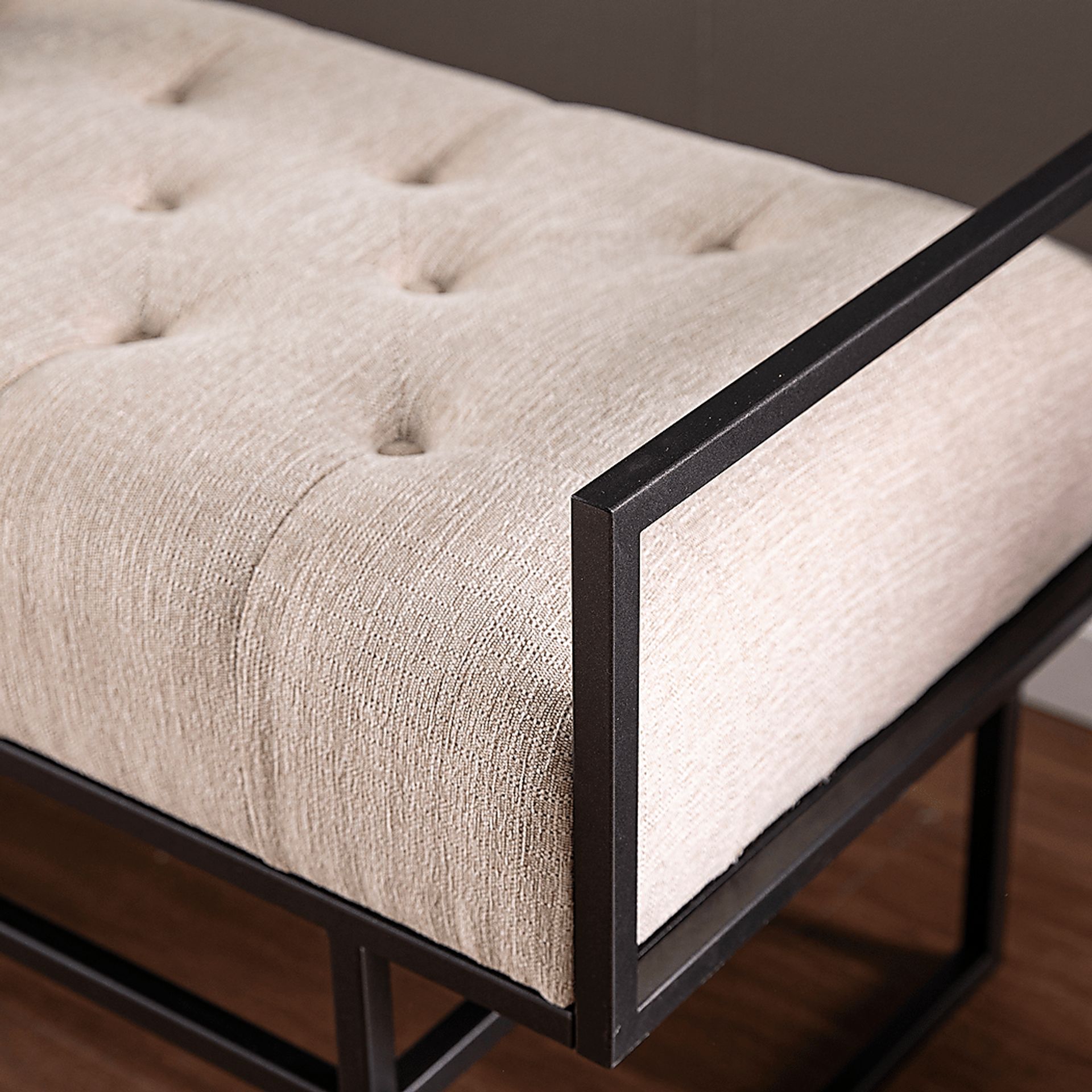 Witterton Beige Accent Bench - Image 4